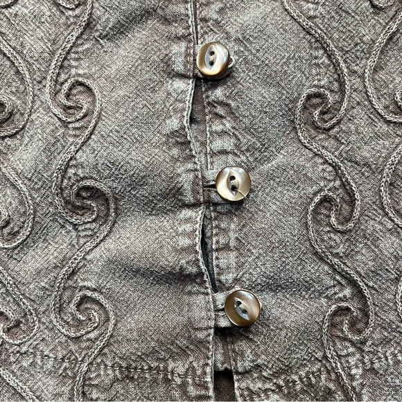 Inca Cottons Frost Brown Blouse - Picture 10 of 10